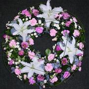 Mixed Lily Wreath