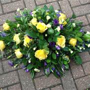 Double Ended Yellow Rose &amp; Purple Spray