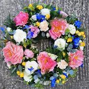 Pink Peonie Mixed Wreath